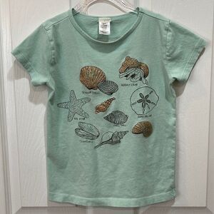 CREWCUTS SEASHELLS T-SHIRT 6/7 